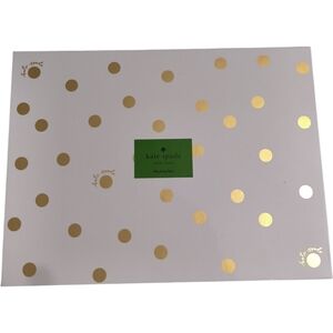 NWT kate spade New York Gold Polka Dot With Script Nesting Box